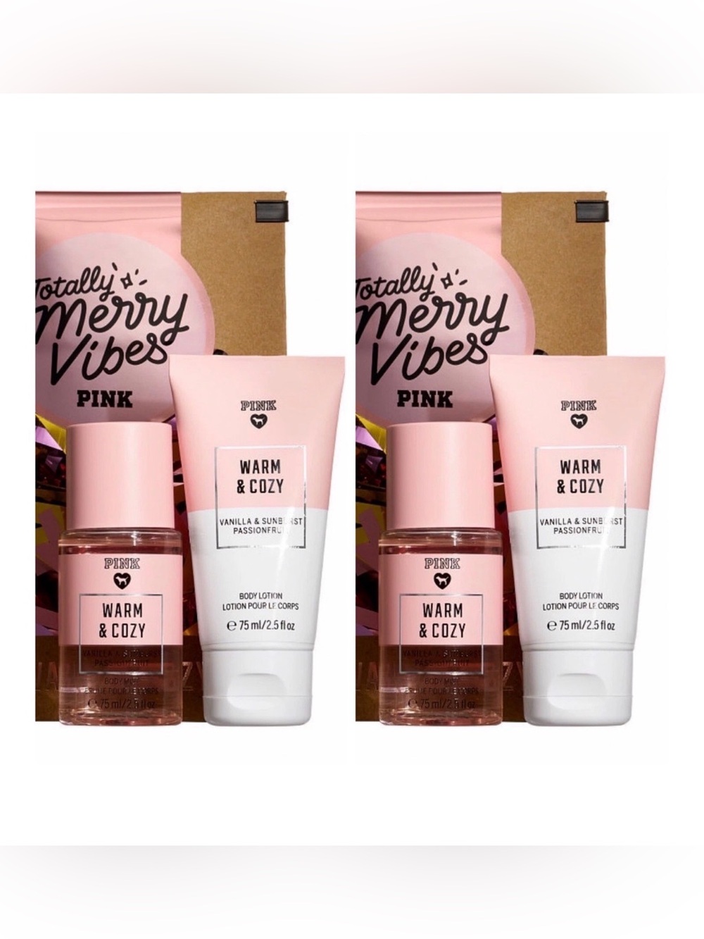 Victoria’s Secret PINK Warm & Cozy Body Mist and Lotion Gift Set ( Lot of 2 )